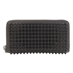 Christian Louboutin Panettone Studded Long Wallet (with Coin Purse) Leather W...